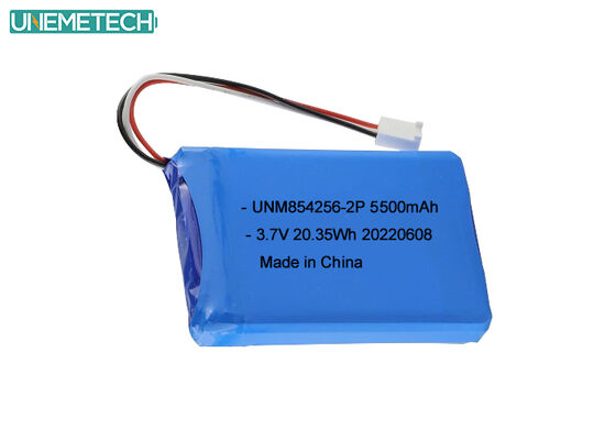 Kualitas 3.7V Li Poly baterai isi ulang 854256 2P 5500mAh Baterai peralatan industri pabrik