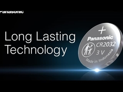 Baterai kunci mobil Panasonic CR2032 3V 225mAh Baterai tombol untuk kunci kendaraan